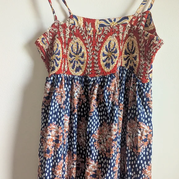 Natural Life Red Floral Dress - Picture 5 of 6